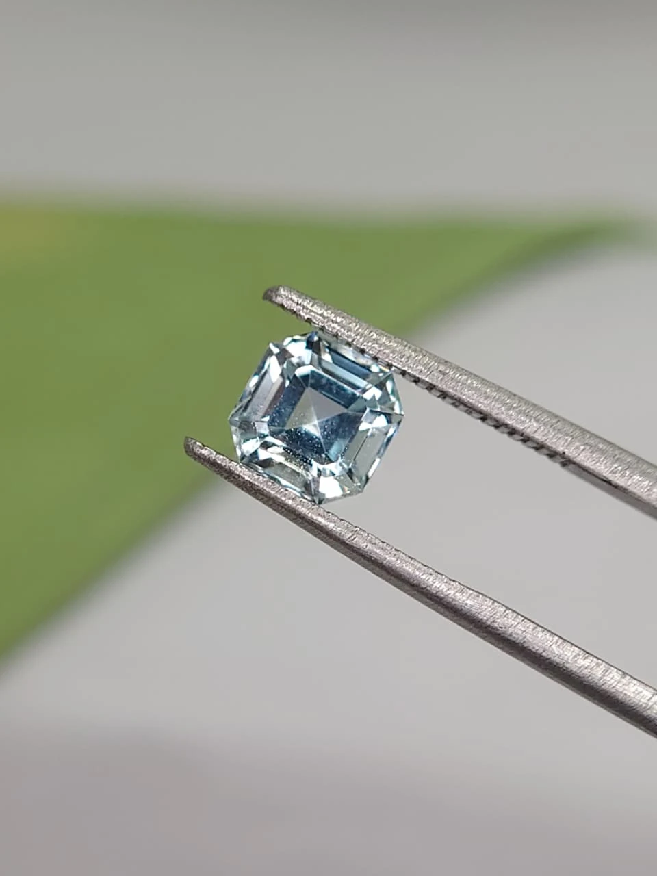 1.1ct Natural Asscher Cut Aquamarine from Skardu Pakistan — view 3